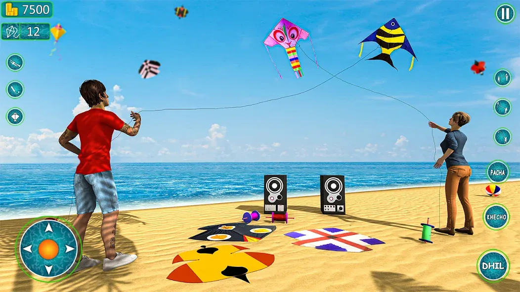 Скачать Kite Basant: Kite Flying Games [MOD: без рекламы и все воздушные змеи] на телефон — скриншот 3