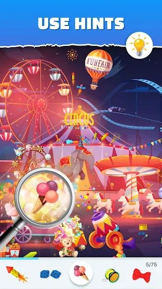 Bright Objects - Hidden Object [MOD: много подсказок и открыты уровни] на Андроид — скриншот 5
