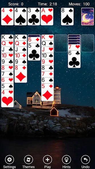 Скачать Solitaire [MOD: без рекламы и все карты открыты] — скриншот 2