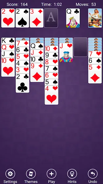 Скачать Solitaire [MOD: без рекламы и все карты открыты] — скриншот 4