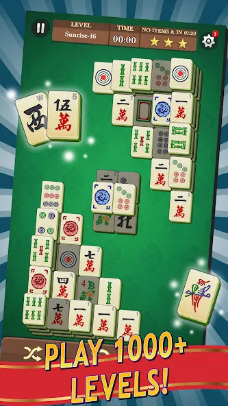 Скачать взлом Mahjong [MOD: без рекламы и все уровни открыты] — скриншот 1