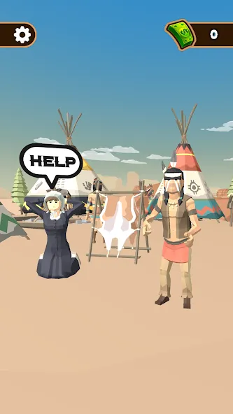 Western Cowboy: Shooting Game [MOD: безлимитные деньги и патроны] (Бесплатно / APK) — скриншот 4