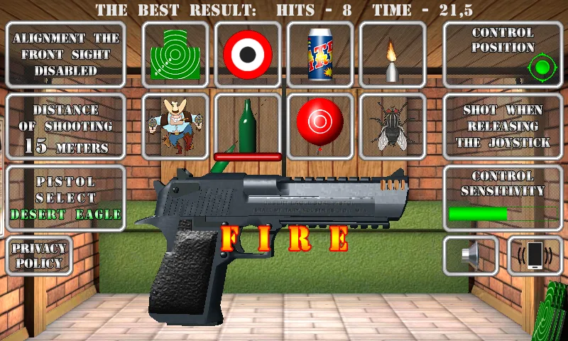 Pistol shooting. Desert Eagle [MOD: безлимитные патроны и точная стрельба] на Андроид — скриншот 5