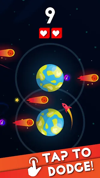 Скачать взлом Rocket Spin: Space Survival [MOD: безлимитные ресурсы и мощное оружие] — скриншот 2