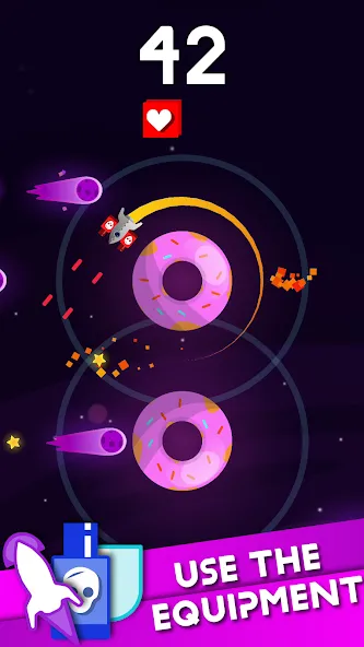 Скачать взлом Rocket Spin: Space Survival [MOD: безлимитные ресурсы и мощное оружие] — скриншот 3