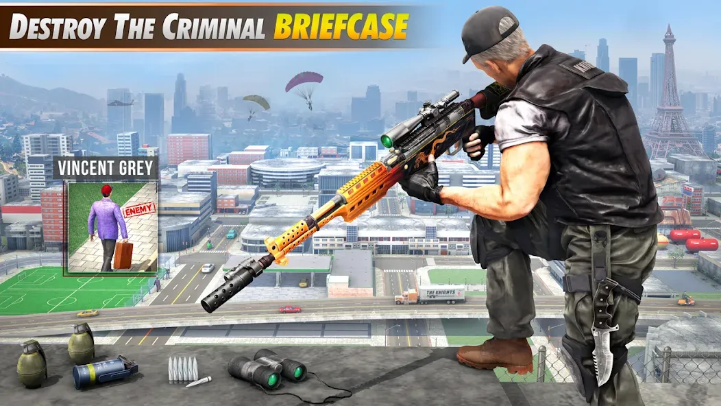 Скачать взлом Sniper Shooter Mission Games [MOD: безлимитные патроны и оружие] — скриншот 3