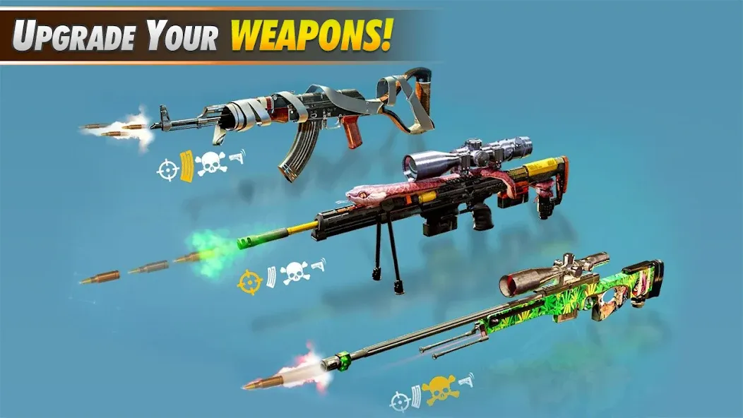 Скачать взлом Sniper Shooter Mission Games [MOD: безлимитные патроны и оружие] — скриншот 5