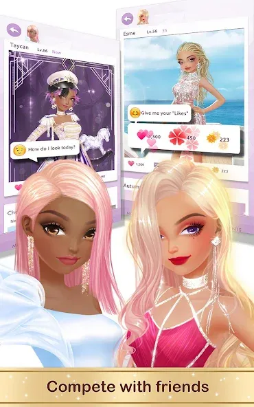 Скачать Fashion Fantasy: Glam Stylist [MOD: безлимитные деньги и наряды] на телефон — скриншот 3