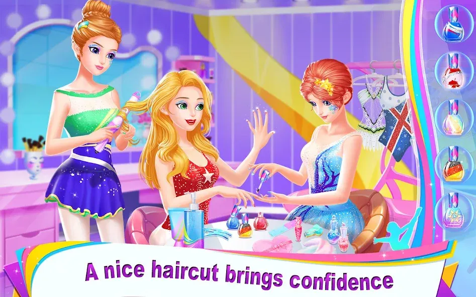 Взломанная Gymnastics Queen [MOD: безлимитные монеты и все костюмы] на Андроид — скриншот 3