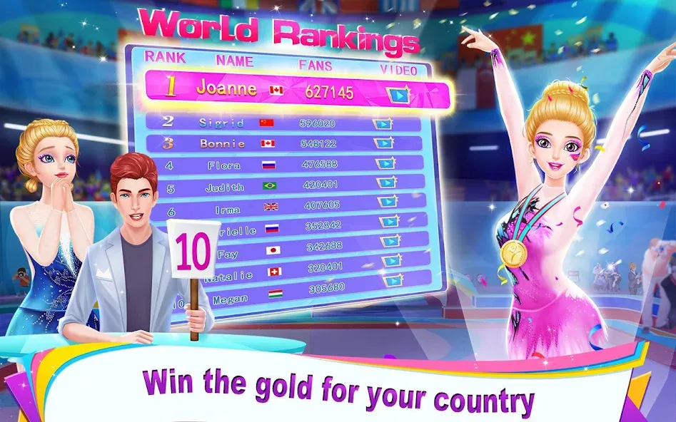 Взломанная Gymnastics Queen [MOD: безлимитные монеты и все костюмы] на Андроид — скриншот 5