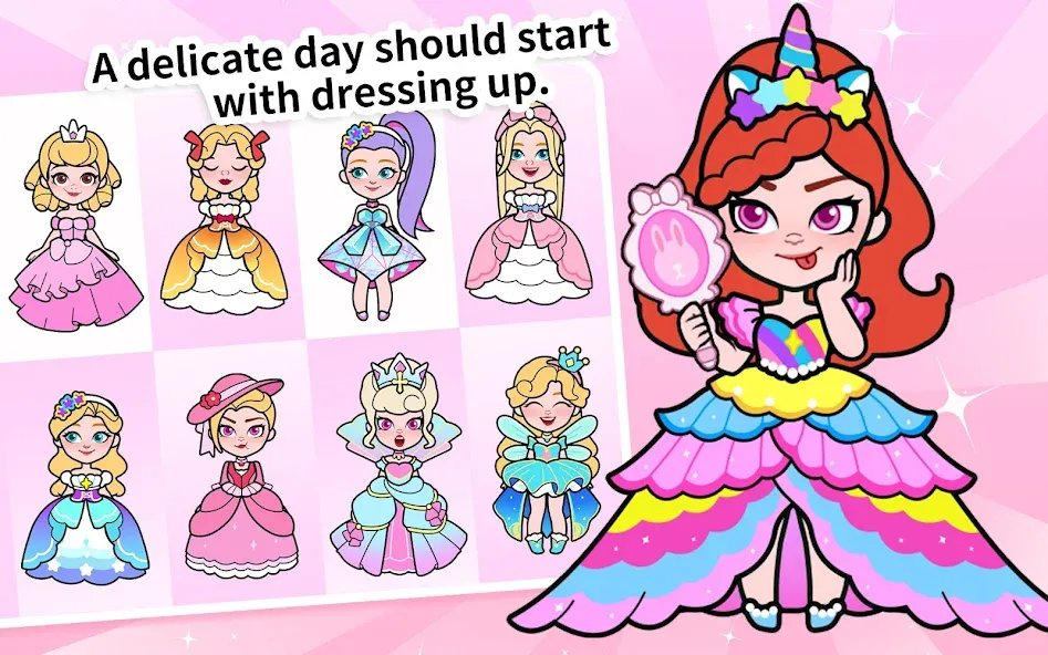 Скачать Paper Princess's Dream Castle [MOD: безлимитные монеты и все наряды] на телефон — скриншот 2