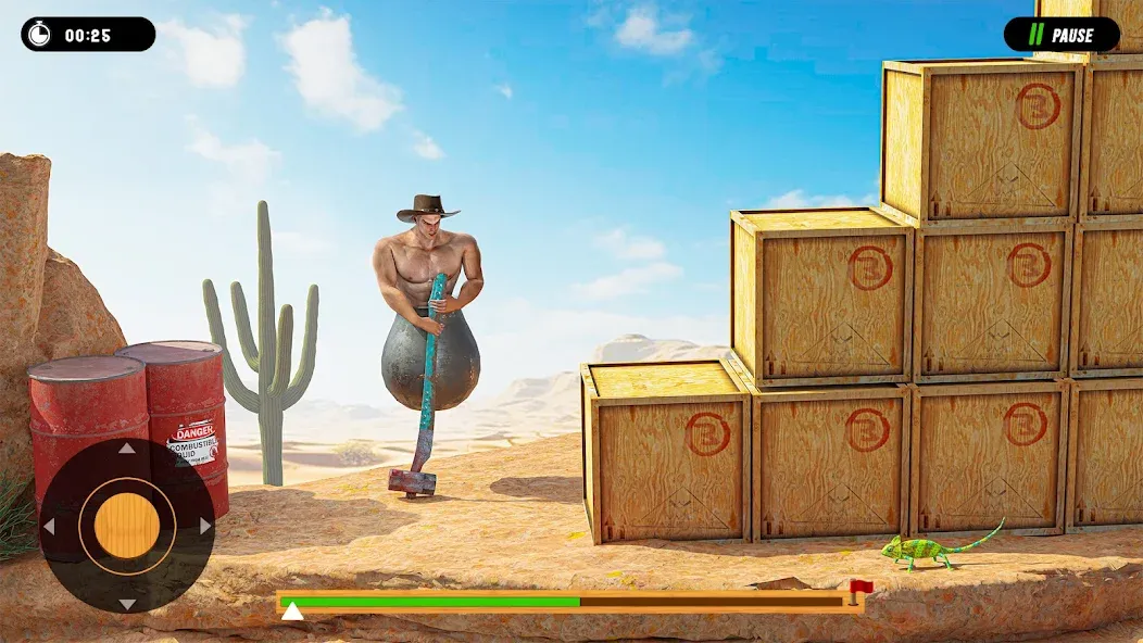 Hammer Climber Man: Pot Man 3D [MOD: безлимитные деньги и всё открыто] на Андроид — скриншот 2