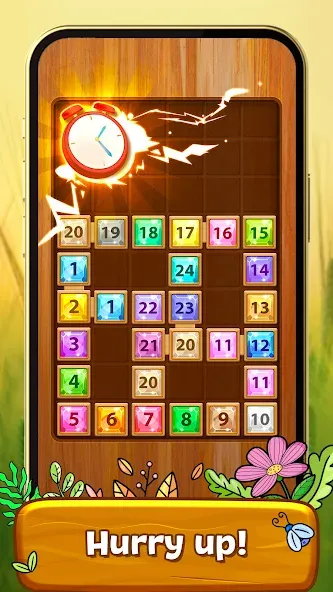 Взломанная Merge Wood: Block Puzzle [MOD: безлимитные монеты и подсказки] на Андроид — скриншот 3