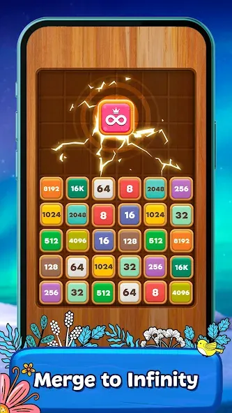 Взломанная Merge Wood: Block Puzzle [MOD: безлимитные монеты и подсказки] на Андроид — скриншот 4
