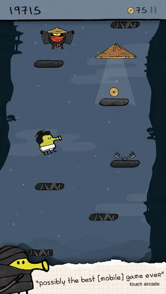 Взломанная Doodle Jump [MOD: безлимитные жизни и ускоренный прыжок] на Андроид — скриншот 4