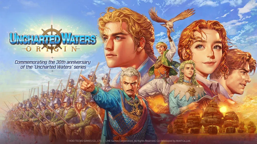 Скачать Uncharted Waters Origin [MOD: безлимитные ресурсы и быстрый прогресс] — скриншот 1