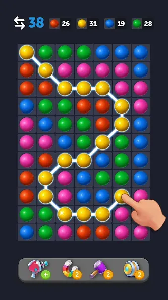 Скачать взлом Bubble Link - Connect & Match [MOD: безлимитные монеты и все уровни] — скриншот 1