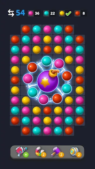 Скачать взлом Bubble Link - Connect & Match [MOD: безлимитные монеты и все уровни] — скриншот 2