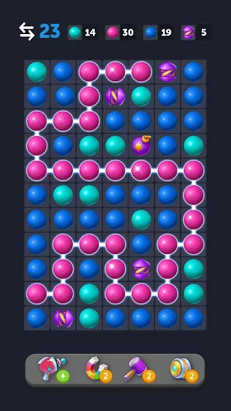 Скачать взлом Bubble Link - Connect & Match [MOD: безлимитные монеты и все уровни] — скриншот 3