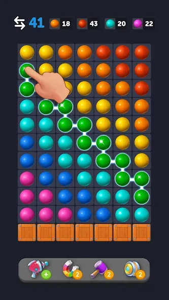 Скачать взлом Bubble Link - Connect & Match [MOD: безлимитные монеты и все уровни] — скриншот 4