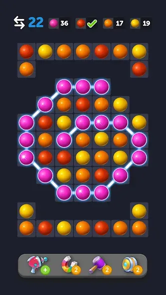 Скачать взлом Bubble Link - Connect & Match [MOD: безлимитные монеты и все уровни] — скриншот 5