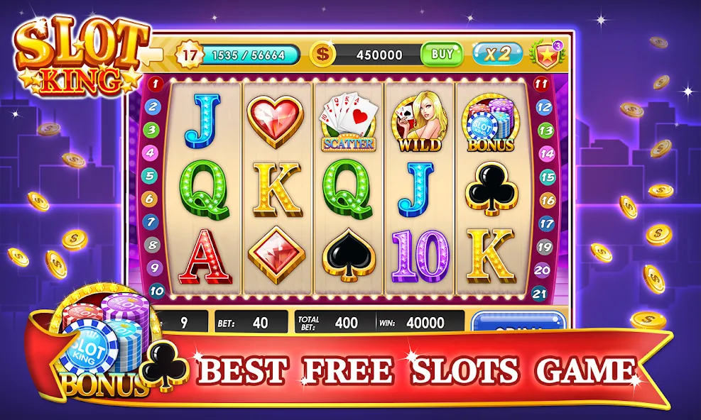 Скачать Slots Machines - Vegas Casino [MOD: безлимитные монеты и джекпоты] — скриншот 3