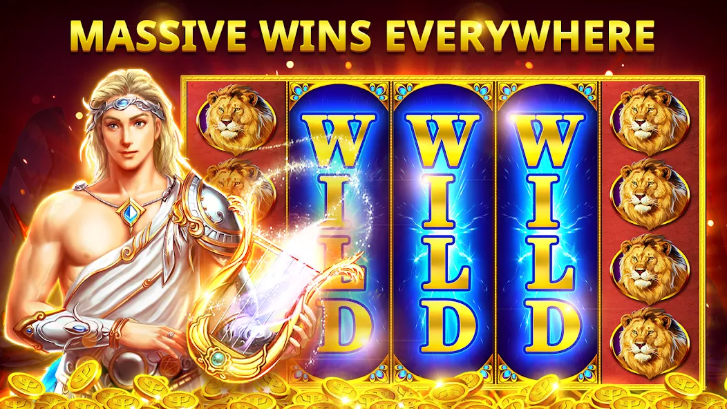 Скачать взлом Slots Myth - Slot Machines [MOD: безлимитные монеты и бонусы] — скриншот 3