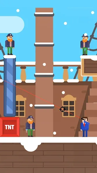 Mr Bullet - Spy Puzzles [MOD: безлимитные монеты и патроны] последняя версия — скриншот 4