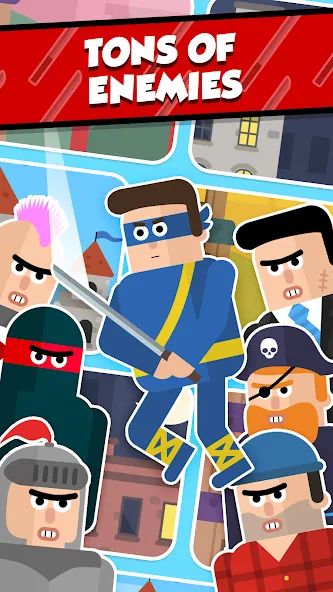 Mr Ninja - Slicey Puzzles [MOD: безлимитные подсказки и открыты все уровни] (Бесплатно / APK) — скриншот 3