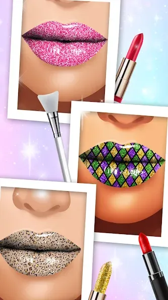 Lip Art Makeup Beauty Game [MOD: безлимитные деньги и все скины] на Андроид — скриншот 1