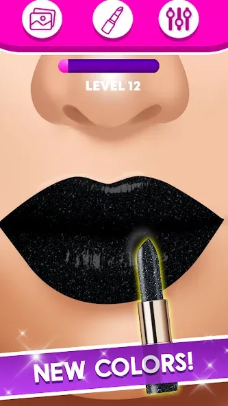 Lip Art Makeup Beauty Game [MOD: безлимитные деньги и все скины] на Андроид — скриншот 3