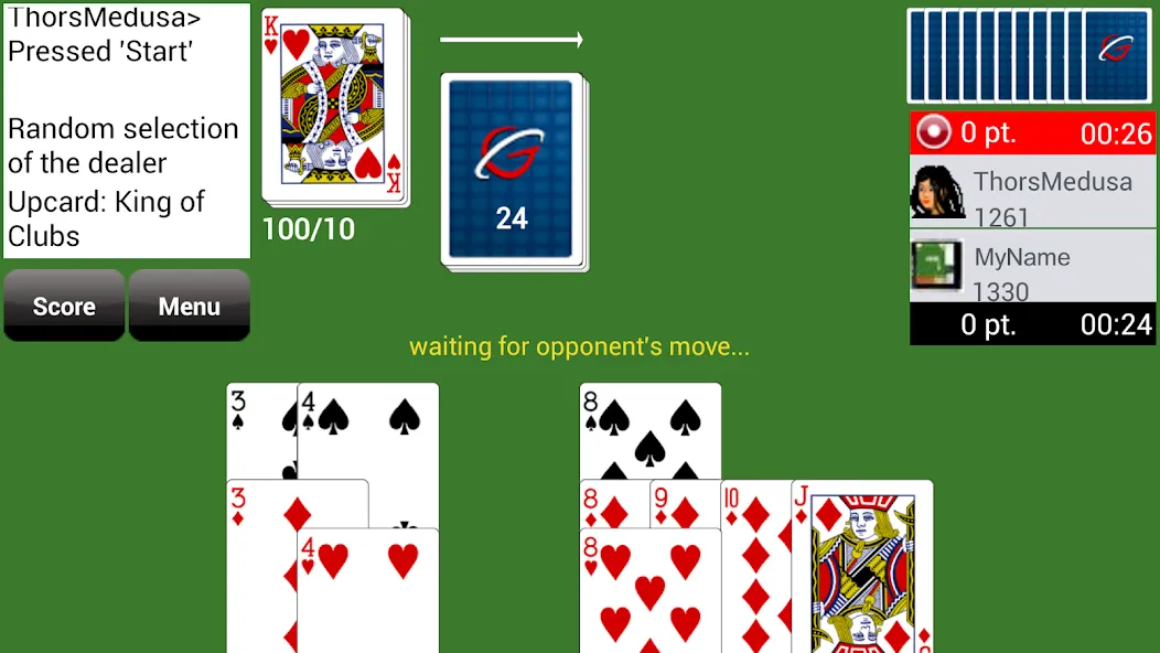 Gin Rummy GC Online [MOD: без рекламы и безлимитные монеты] последняя версия — скриншот 1