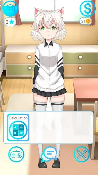 My anime girl 2 [MOD: безлимитные деньги и все наряды] (Бесплатно / APK) — скриншот 1