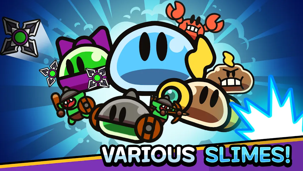 Скачать Slime Quest [MOD: безлимитные монеты и разблокированы уровни] на телефон — скриншот 2