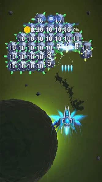 Dust Settle 3D - Galaxy Attack [MOD: безлимитные деньги и оружие] (Бесплатно / APK) — скриншот 2