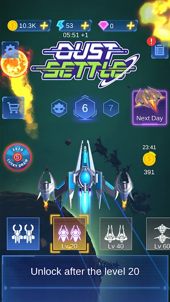 Dust Settle 3D - Galaxy Attack [MOD: безлимитные деньги и оружие] (Бесплатно / APK) — скриншот 5