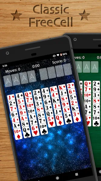 FreeCell Solitaire Classic [MOD: без рекламы и подсказок] на Андроид — скриншот 1