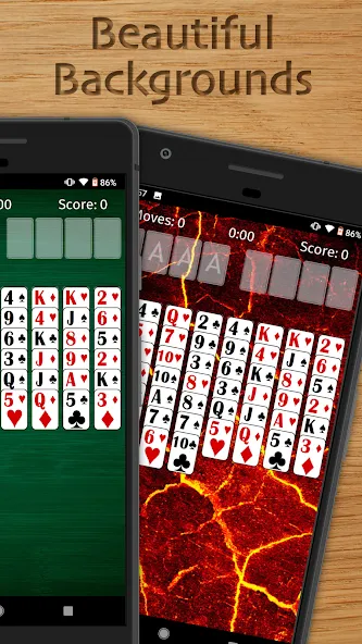 FreeCell Solitaire Classic [MOD: без рекламы и подсказок] на Андроид — скриншот 2