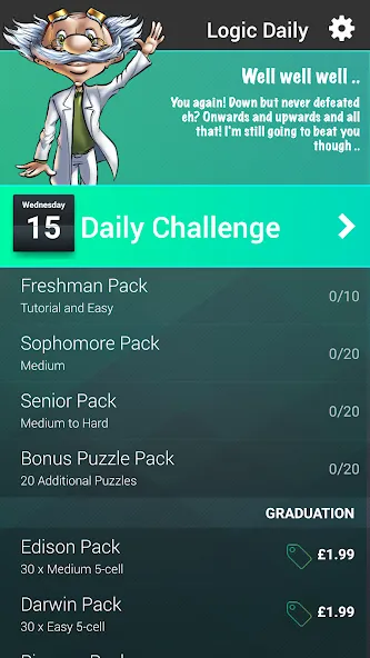 Logic Puzzles Daily - Solve Lo [MOD: без рекламы и все подсказки бесплатны] на Андроид — скриншот 2