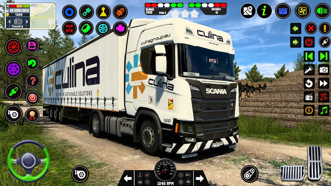 City Truck Simulator 2023 [MOD: безлимитные деньги и топливо] на Андроид — скриншот 1