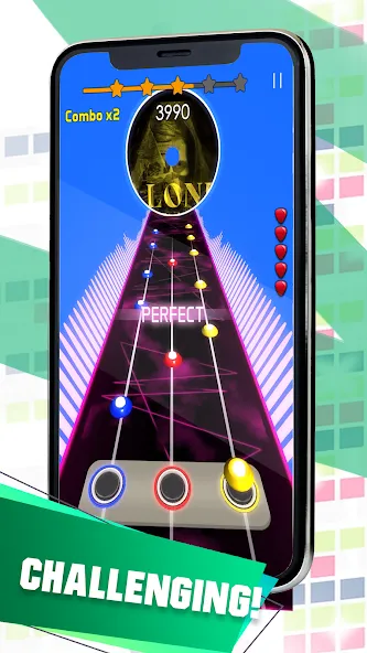 Скачать Guitarist 2: Guitar Music Game [MOD: идеальный ритм и все песни] — скриншот 3