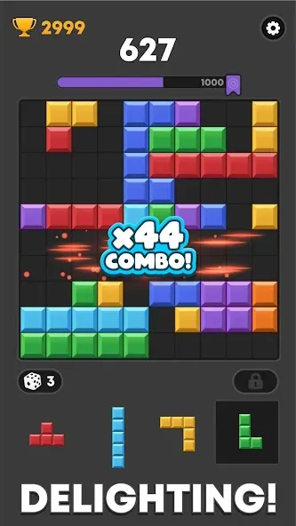 Скачать взлом Block Mania - Block Puzzle [MOD: безлимитные монеты и подсказки] — скриншот 3