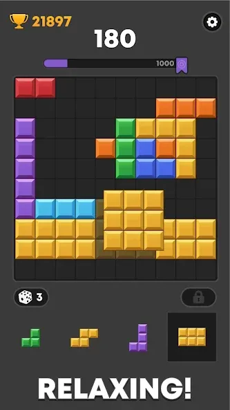 Скачать взлом Block Mania - Block Puzzle [MOD: безлимитные монеты и подсказки] — скриншот 5