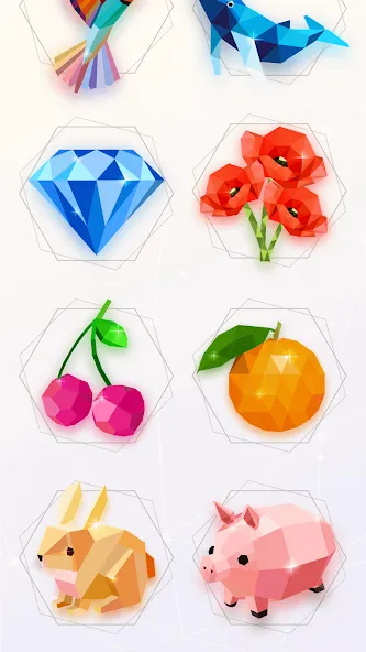 Скачать Love Poly: Puzzle Jigsaw [MOD: безлимитные подсказки и все уровни] на телефон — скриншот 1
