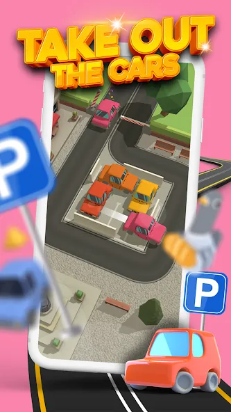 Parking Jam 3D [MOD: без рекламы и все машины открыты] на Андроид — скриншот 1