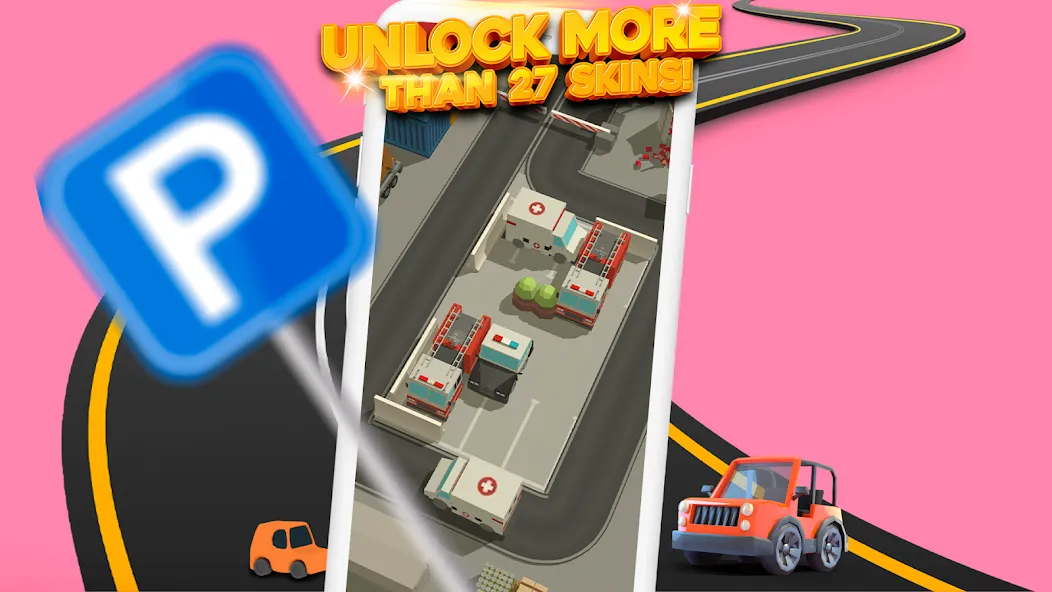 Parking Jam 3D [MOD: без рекламы и все машины открыты] на Андроид — скриншот 3