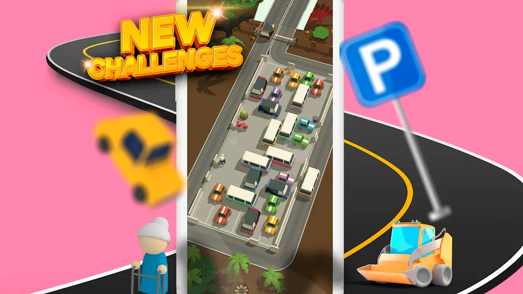 Parking Jam 3D [MOD: без рекламы и все машины открыты] на Андроид — скриншот 4