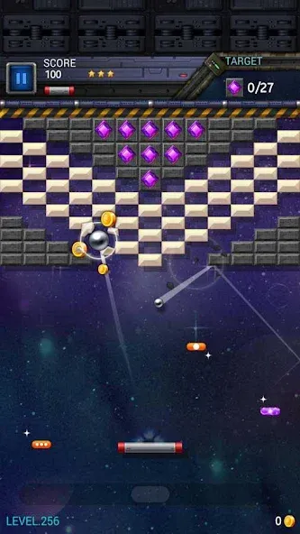Brick Breaker Star: Space King [MOD: без рекламы и бесконечные жизни] на Андроид — скриншот 5
