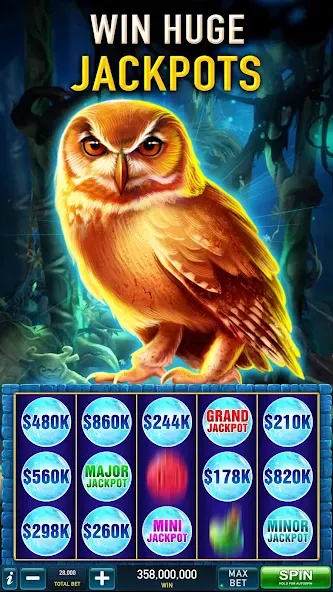 Скачать Slots Cash:Vegas Slot Machines [MOD: безлимитные монеты и джекпоты] на телефон — скриншот 2