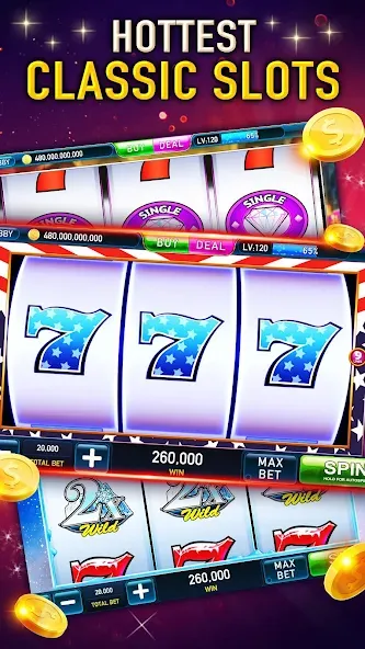 Скачать Slots Cash:Vegas Slot Machines [MOD: безлимитные монеты и джекпоты] на телефон — скриншот 4